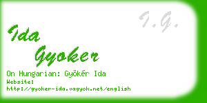 ida gyoker business card