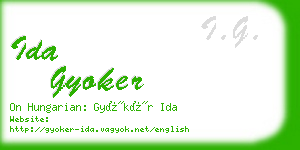 ida gyoker business card